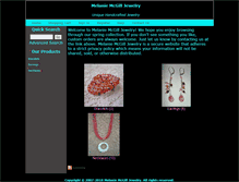 Tablet Screenshot of melaniemcgilljewelry.com